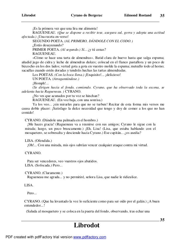 an analysis of cyrano in cyrano de bergerac by edmond rostand Plot summary of cyrano de bergerac by edmond rostand part of a free study guide by bookragscom. an analysis of cyrano in cyrano de bergerac by edmond rostand Plot summary of cyrano de bergerac by edmond rostand part of a free study guide by bookragscom.