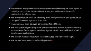 CYRIAX cyriax technique for physiotherapist for education & practical ...