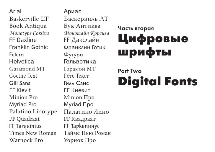 Шрифт