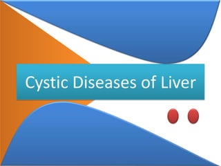 Cystic Diseases of Liver


     Dr Anang Pangeni
            JR
 