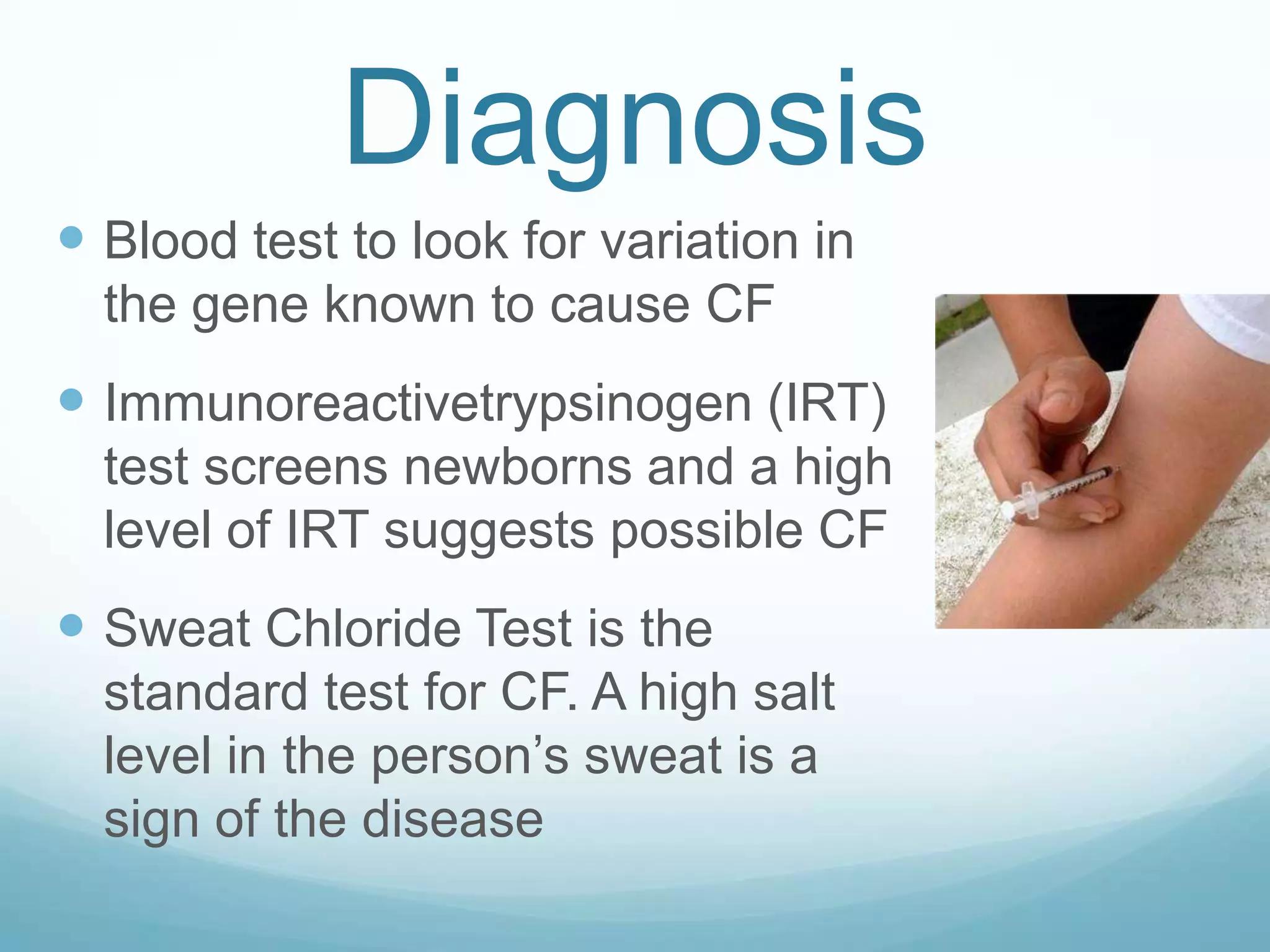 Cf Testing Cystic fibrosis | PPTX