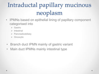Cystic neoplasm of pancreas | PPTX