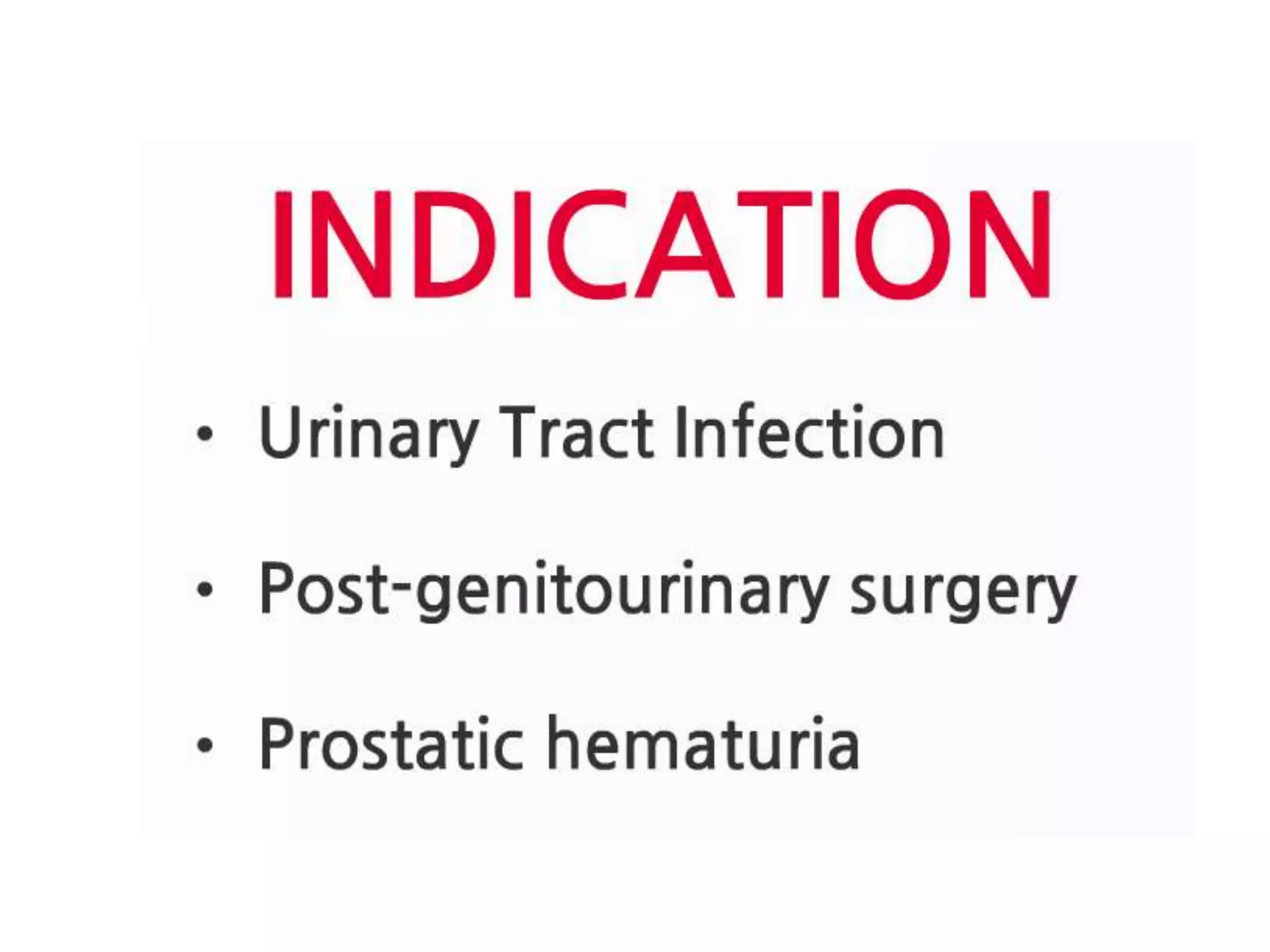 Cystoclysis bladder irrigation