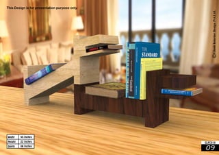 45 Inches 
22 Inches 
08 Inches 
Widht 
Height 
Depth 09 
GLFC010 
This Design is for presentation purpose only. 
 