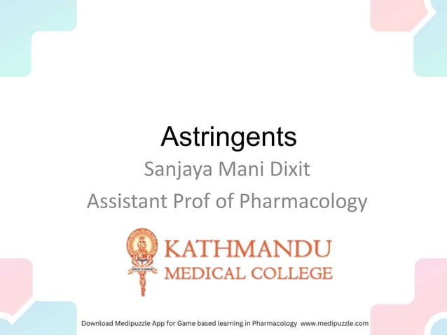 Dentistry-_Astringents.pdf | Oral care | Personal Care