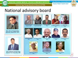 National advisory board
11
Centre for Yoga Therapy Education & Research (CYTER)
 