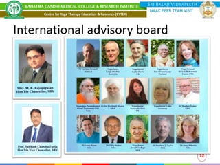 International advisory board
12
Centre for Yoga Therapy Education & Research (CYTER)
 