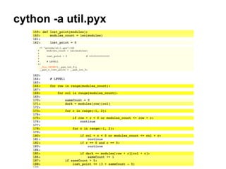 cython -a util.pyx
 