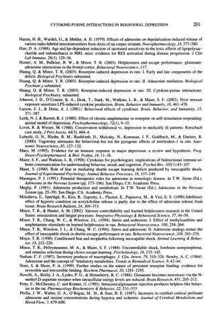 Cytokine purine interactions in behavioral depression in rats | PDF