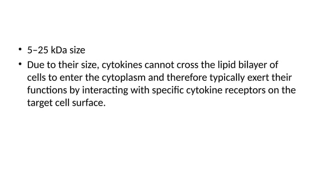 Cytokines Pptx By Taimoor Khan University Of Swabi Ppt
