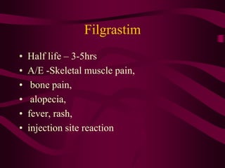 Filgrastim Rash Cytokines in health and disease and its implication | PPTX