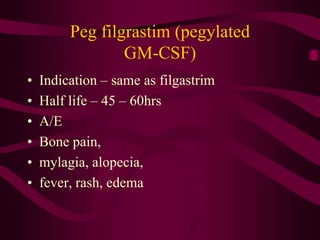Filgrastim Rash Cytokines in health and disease and its implication | PPTX