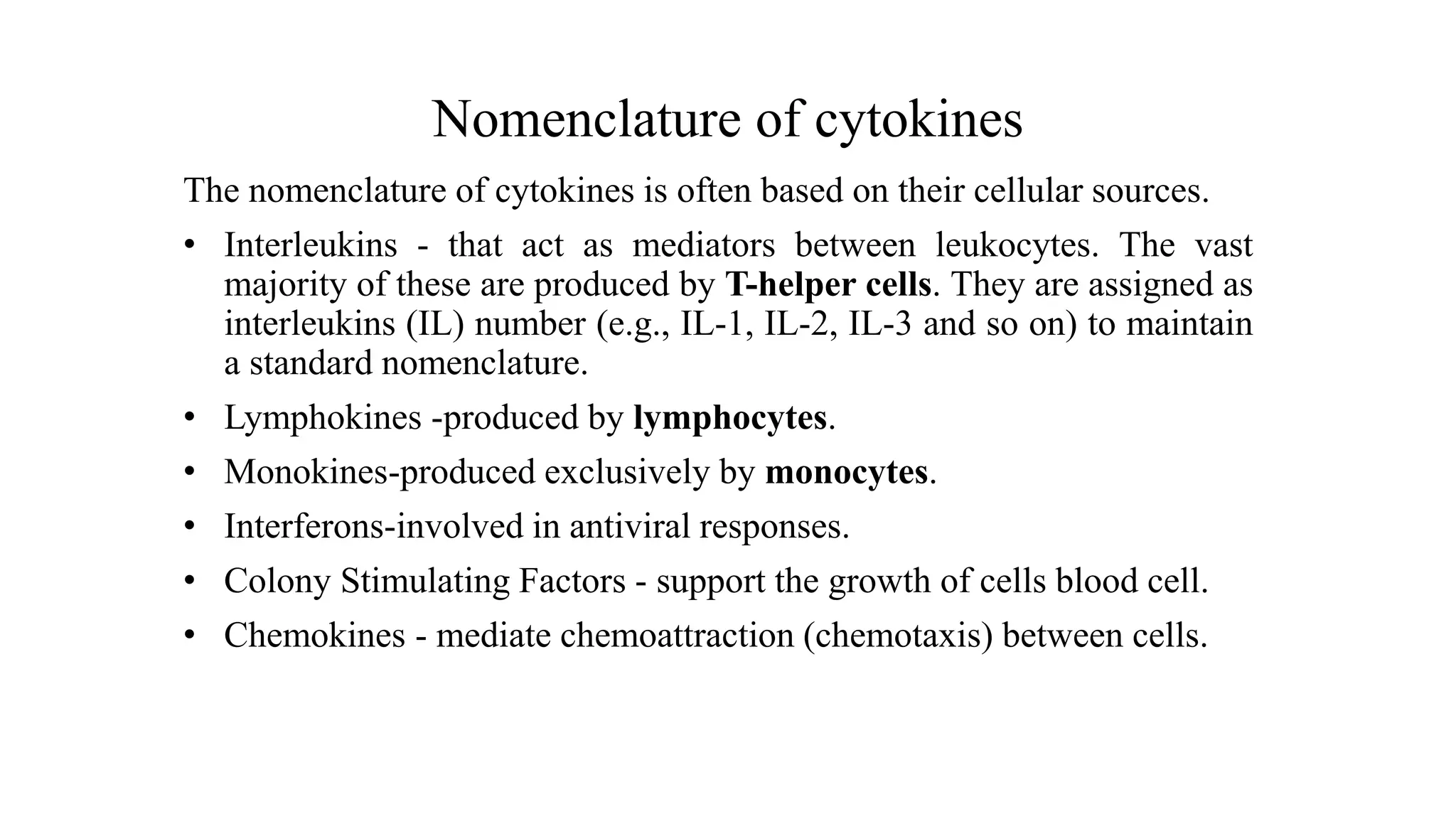 Role of Cytokines in immuneregulation | PPTX