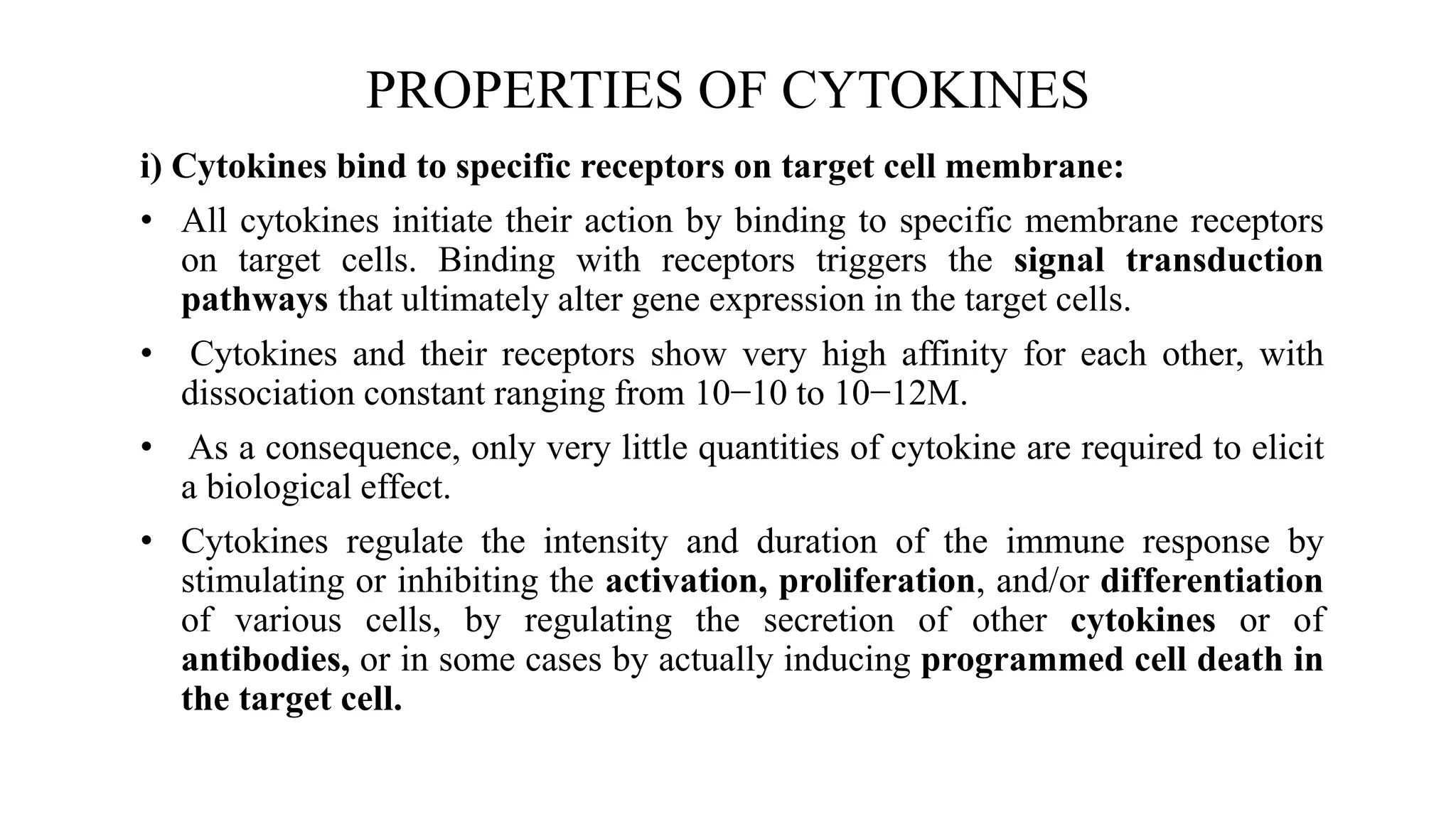 Role of Cytokines in immuneregulation | PPTX