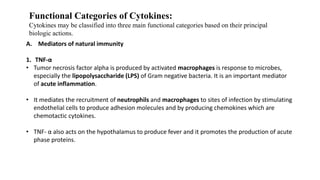 Role of Cytokines in immuneregulation | PPTX