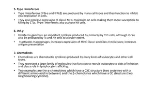 Role of Cytokines in immuneregulation | PPTX
