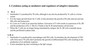 Role of Cytokines in immuneregulation | PPTX