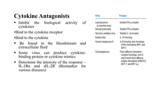 Role of Cytokines in immuneregulation | PPTX