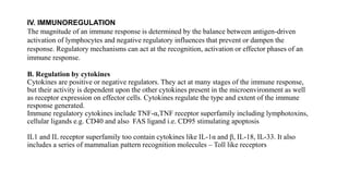 Role of Cytokines in immuneregulation | PPTX
