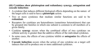Role of Cytokines in immuneregulation | PPTX