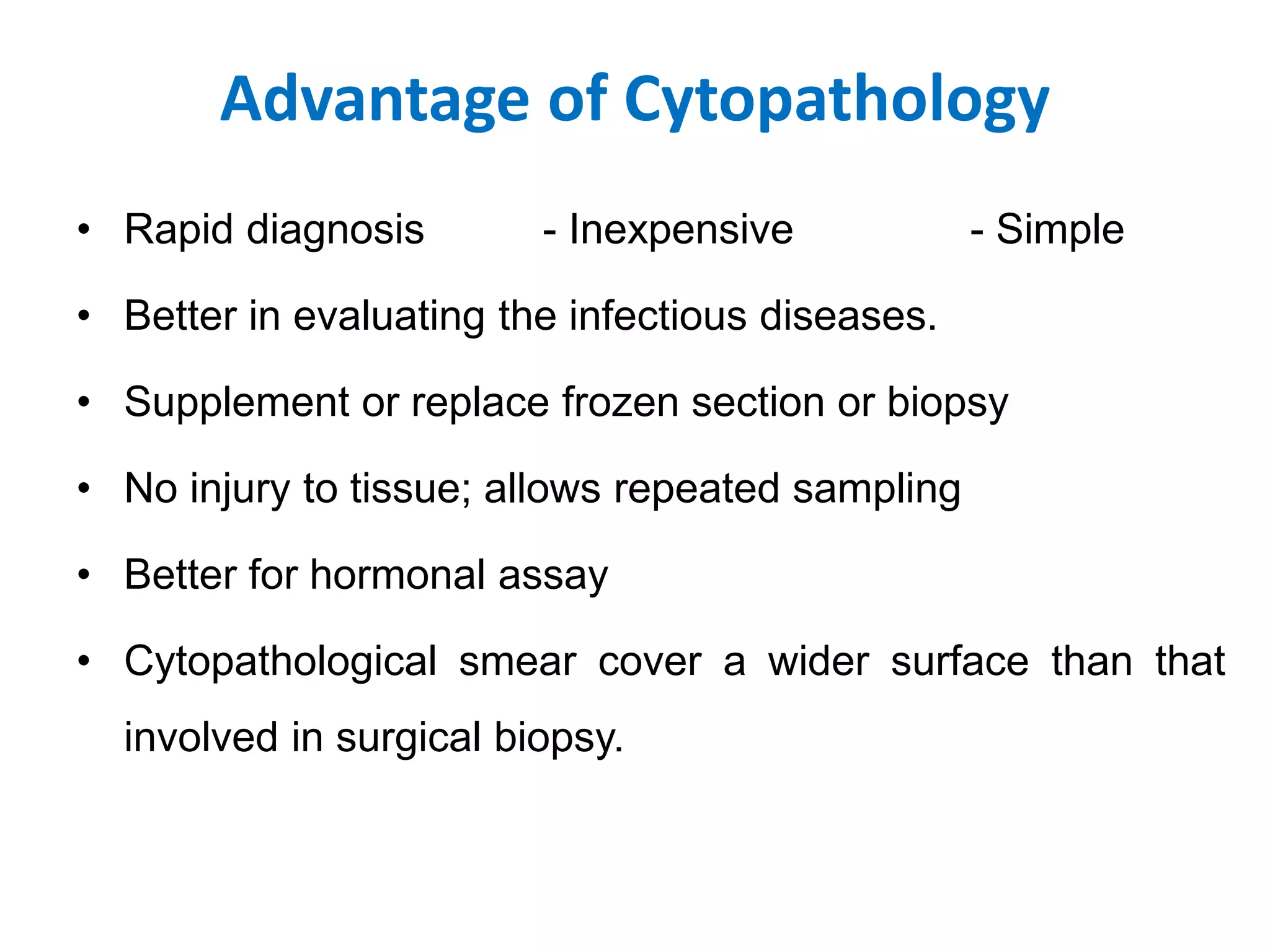 diagnostic Cytology introduction , Body fluids cytology