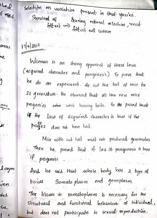 Cytology and genetics notes