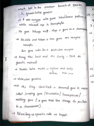 Cytology and genetics notes