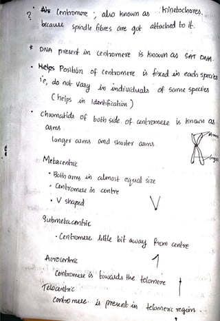 Cytology and genetics notes