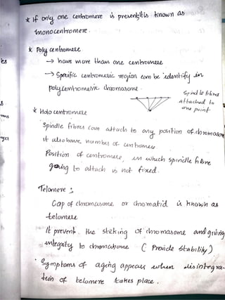 Cytology and genetics notes
