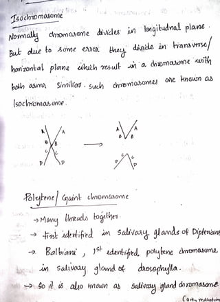 Cytology and genetics notes