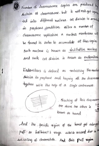 Cytology and genetics notes