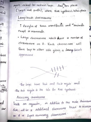 Cytology and genetics notes