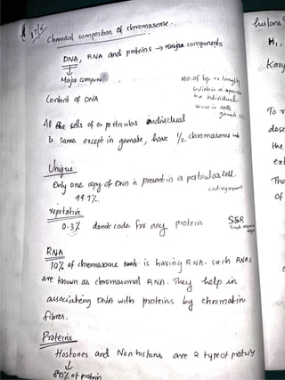 Cytology and genetics notes