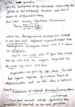Cytology and genetics notes
