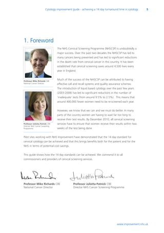 Nhscsp Cytology improvement guide: achieving a 14 day turnaround time in ...