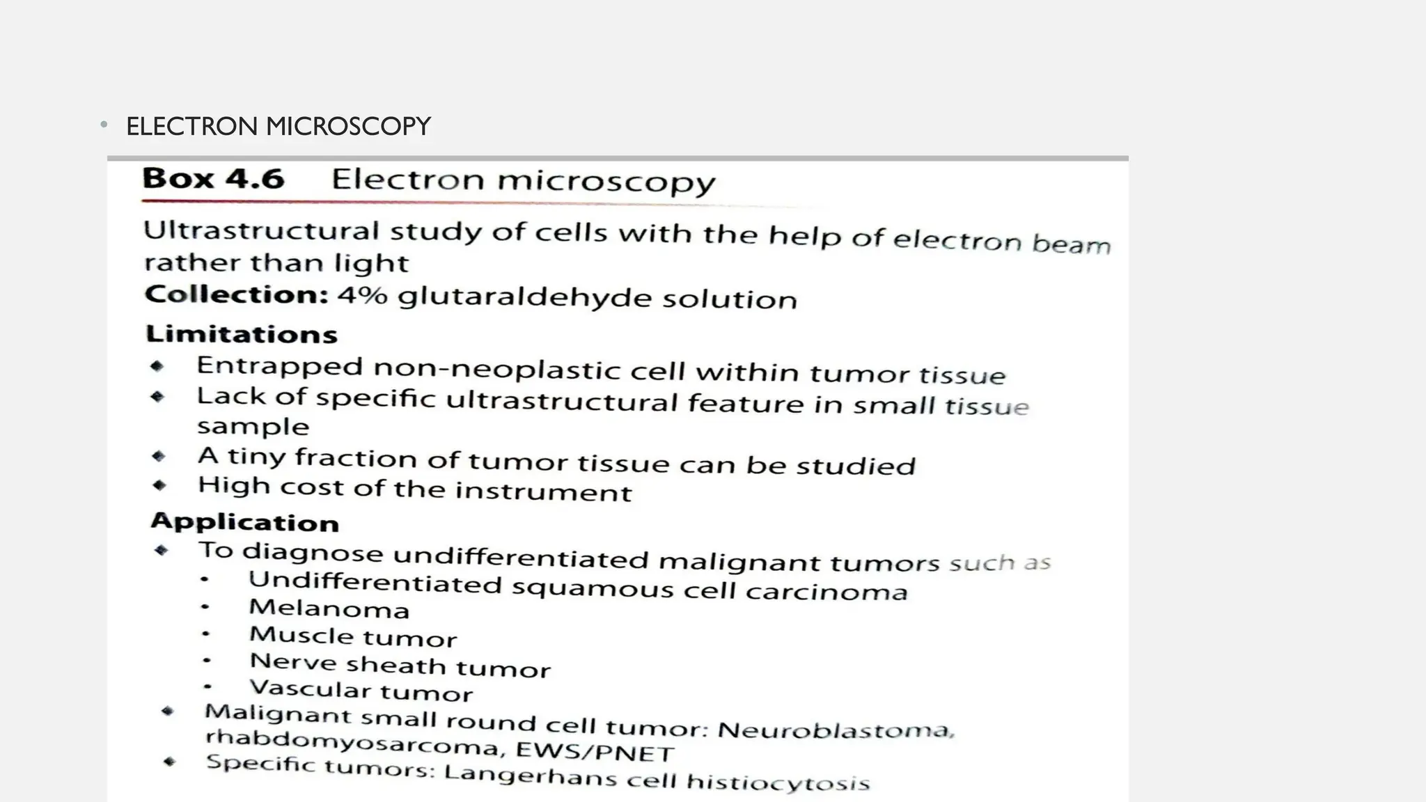 • ELECTRON MICROSCOPY
 