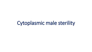 Cytoplasmic Male Sterility.pptx