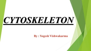 CYTOSKELETON
By : Yogesh Vishwakarma
 