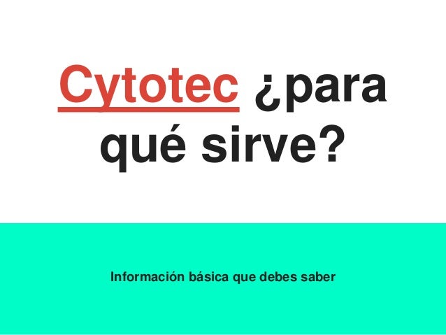 cytotec 200mg para sirve