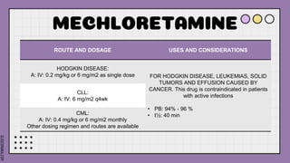Mechlorethamine Injection Cytotoxic Drug.pptx
