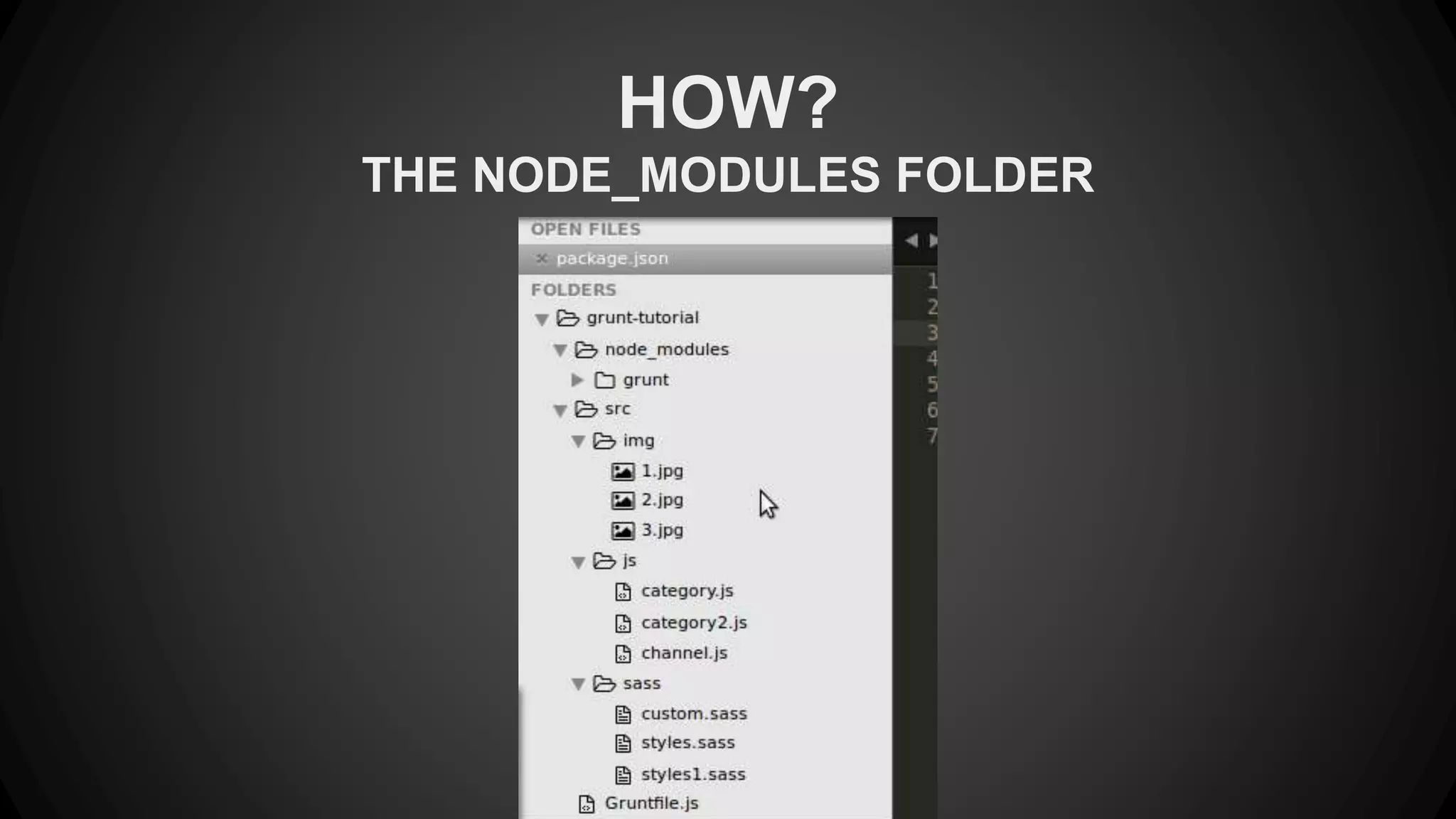 HOW? 
THE NODE_MODULES FOLDER 
 