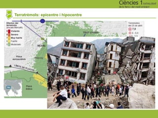 Terratrèmols: epicentre i hipocentre
 