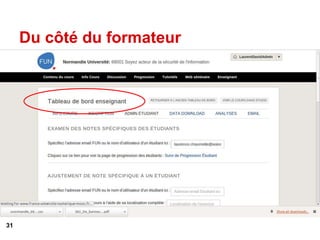 Du côté du formateur
31
 