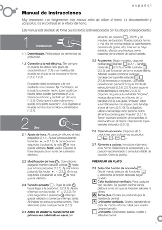 Cz5700265 manual horno pyro epoca - Servicio Tecnico Fagor