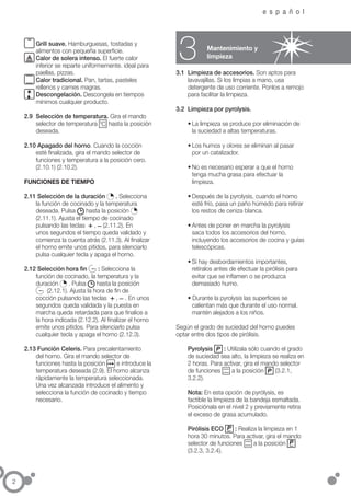 Cz5700265 manual horno pyro epoca - Servicio Tecnico Fagor