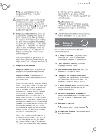 Cz5700265 manual horno pyro epoca - Servicio Tecnico Fagor