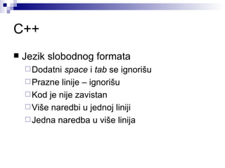C++ za 90 minuta | PPT