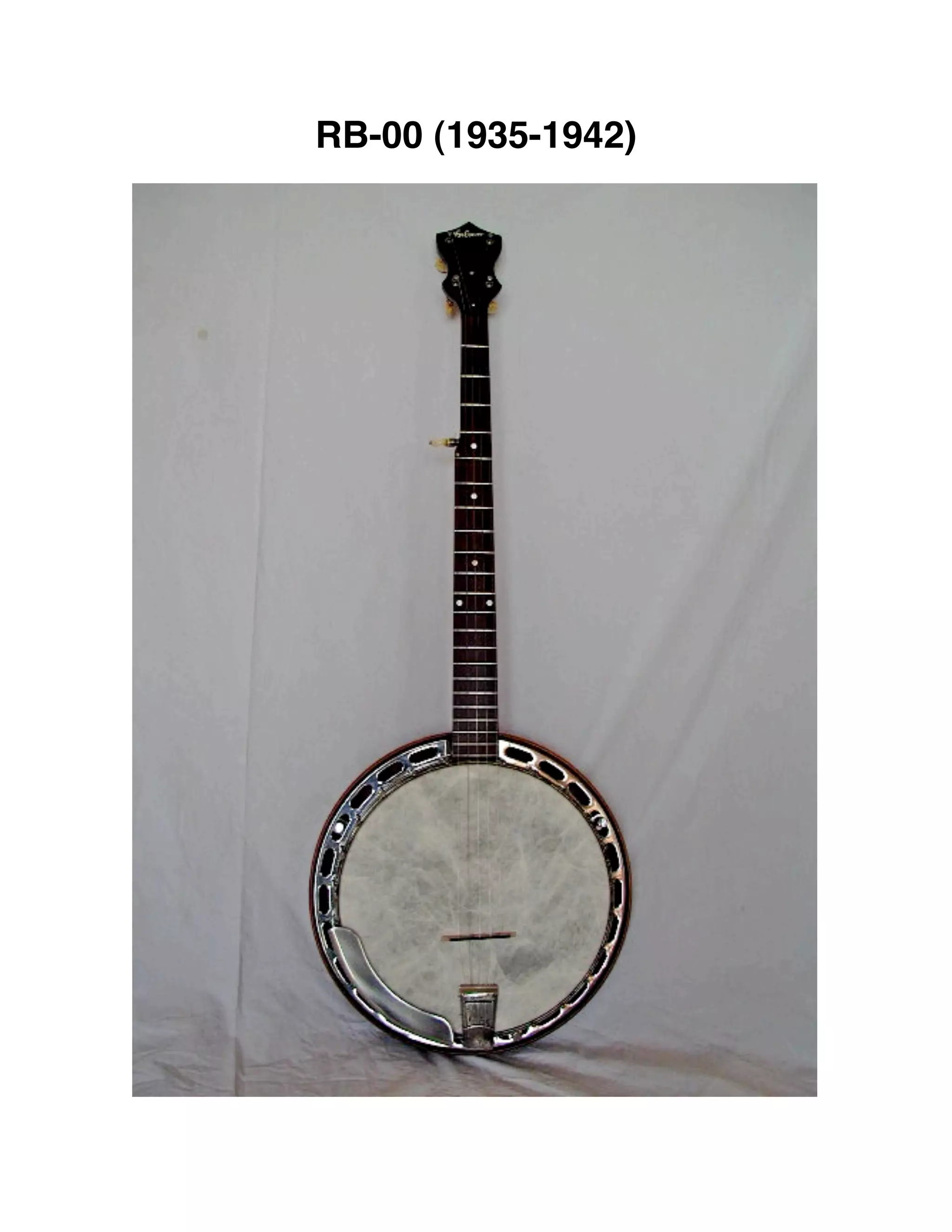 CHARLES Z FISH'S PRE-WAR GIBSON BANJOS, PART A | PDF