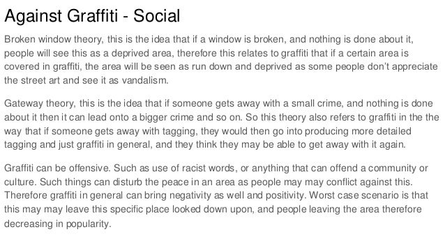 Essays about graffiti art