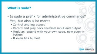 Sudo – Giving access while staying in control | PDF